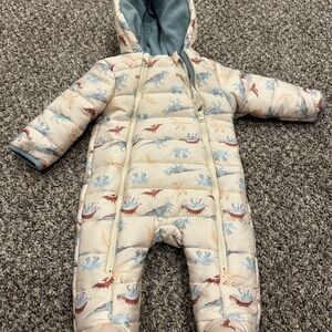 Little Lad Baby Dinosaur Snowsuit Size 0-3months NWT
